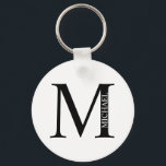 Personalisierter Monogramm- und Name-Schlüsselanhä Schlüsselanhänger<br><div class="desc">Personalisiert Monogram und Name Gift bieten personalisierte Monogramm und Namen im klassischen Serif-Schriftart-Stil. Perfekt als väterliche Tagesgeschenke für Papa,  Geschenke für Trauzeuge und für alle besondere Anlass.</div>