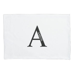 Personalisierter Monogramm- und Namens-Kissenbezug Kissenbezug