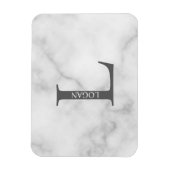 Personalisierter Monogramm- und Namensmagnet Magnet (Vertikal)