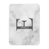 Personalisierter Monogramm- und Namensmagnet Magnet (Vertikal)