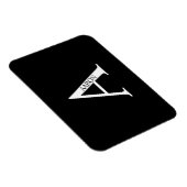 Personalisierter Monogramm- und Namensmagnet Magnet (Rechte Seite)