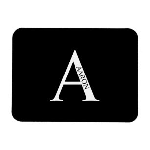 Personalisierter Monogramm- und Namensmagnet Magnet