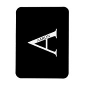 Personalisierter Monogramm- und Namensmagnet Magnet (Vertikal)