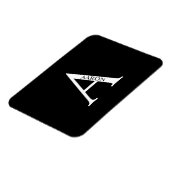 Personalisierter Monogramm- und Namensmagnet Magnet (Linke Seite)