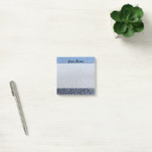 Personalisierter monogramm Vintager Glitzer leucht Post-it Klebezettel (Büro)