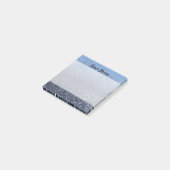 Personalisierter monogramm Vintager Glitzer leucht Post-it Klebezettel (angewinkelt)
