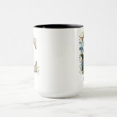 Personalisierter Monogramm-Wildblumen-Becher für F Tasse (Zentrum)