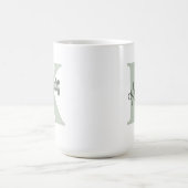 Personalisierter monogrammierter Name Kaffeetasse (Mittel)