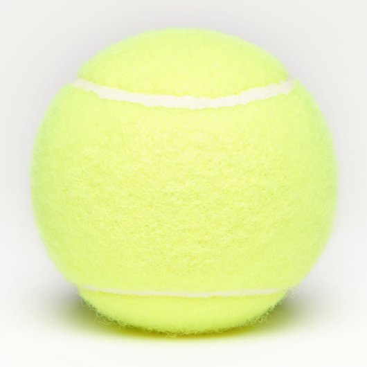 Personalisierter Monogrammname und Logogelb Tennisbälle (Rückseite)