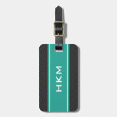 Personalisierter Monogrammreise-Gepäckumbau mit 3 Gepäckanhänger (Vorderseite vertikal)