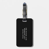 Personalisierter Monogrammreise-Gepäckumbau mit 3 Gepäckanhänger (Rückseite vertikal)