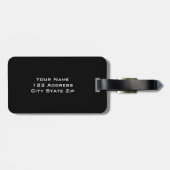 Personalisierter Monogrammreise-Gepäckumbau mit 3 Gepäckanhänger (Rückseite horizontal)