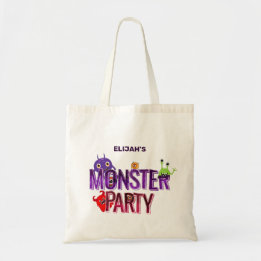 Personalisierter Monster-Party-Trick oder -Behandl Tragetasche