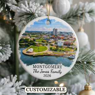 Personalisierter Montgomery-Schmuck, Benutzerdefin Keramik Ornament