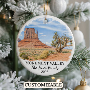 Personalisierter Monument Valley Navajo Tribal Par Keramik Ornament