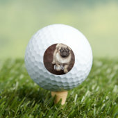 Personalisierter Mops Dog Foto und Ihr Mops Dog Na Golfball (Insitu T-Shirt)