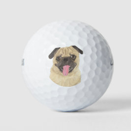 Personalisierter Mops Golfball