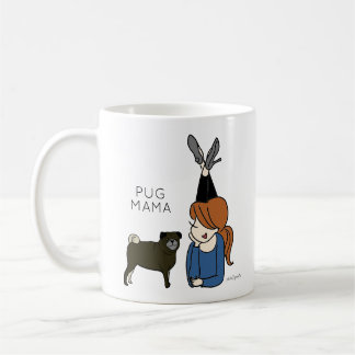 Personalisierter Mops Mama-Kaffee-Tasse Kaffeetasse
