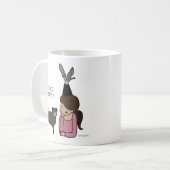 Personalisierter Mops Mama-Kaffee-Tasse Kaffeetasse (Vorderseite Links)