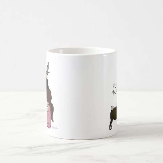 Personalisierter Mops Mama-Kaffee-Tasse Kaffeetasse (Mittel)