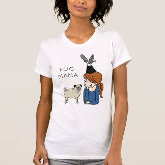 Personalisierter Mops Mama T - Shirt