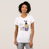 Personalisierter Mops Mama T - Shirt (Vorne ganz)