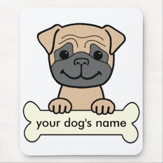Personalisierter Mops Mousepad