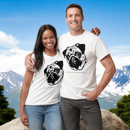 personalisierter Mops T-Shirt