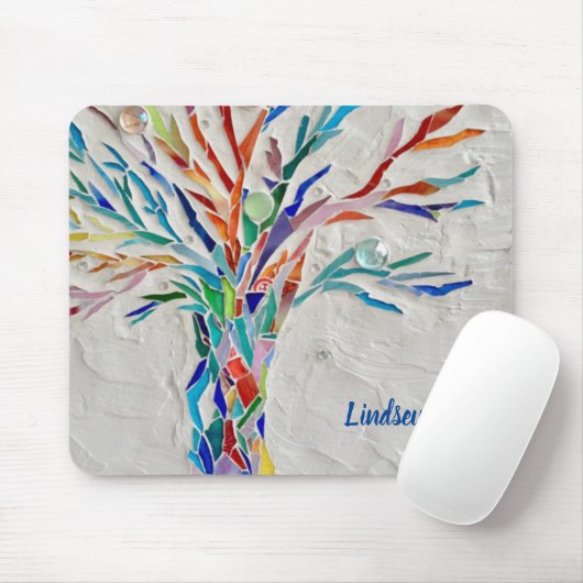 Personalisierter Mosaikbaum Mousepad (Mit Mouse)