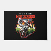 Personalisierter Motocross Racing Dirt Bike Trail Fußmatte (Vorderseite)