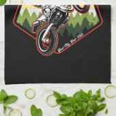Personalisierter Motocross Racing Dirt Bike Trail Geschirrtuch (Gefaltet)