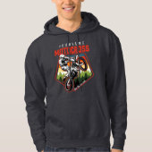 Personalisierter Motocross Racing Dirt Bike Trail Hoodie (Vorderseite)
