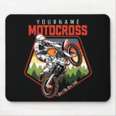 Personalisierter Motocross Racing Dirt Bike Trail Mousepad (Vorne)