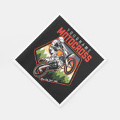 Personalisierter Motocross Racing Dirt Bike Trail Serviette (Ecke)