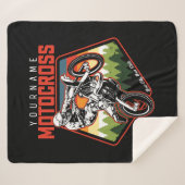 Personalisierter Motocross Racing Dirt Bike Trail Sherpadecke (Vorderseite (Horizontal))
