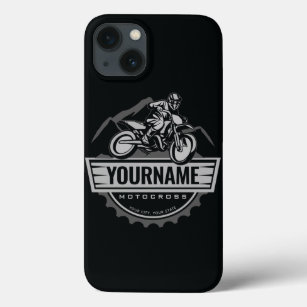 Personalisierter Motocross Rider Dirt Bike Racing Case-Mate iPhone Hülle