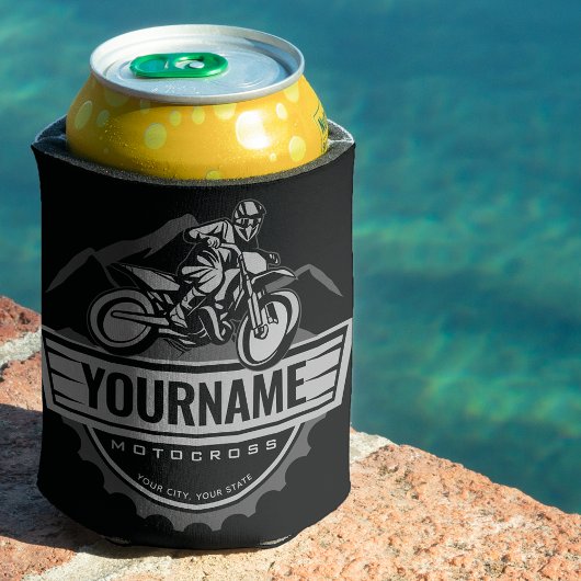 Personalisierter Motocross Rider Dirt Bike Racing Dosenkühler