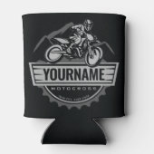Personalisierter Motocross Rider Dirt Bike Racing Dosenkühler (Rückseite)