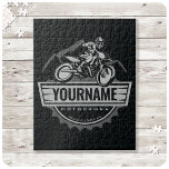 Personalisierter Motocross Rider Dirt Bike Racing Puzzle<br><div class="desc">Personalisierte Motorrad-Fahrer Motocross Racing Moto Racer Motorrad Geschenke - Mit Ihrem Namen oder benutzerdefinierten Text!</div>