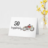 Personalisierter Motorrad-Geburtstag Karte (Gelbe Blume)