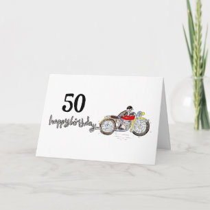 Personalisierter Motorrad-Geburtstag Karte