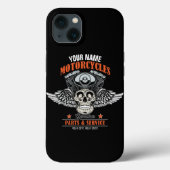 Personalisierter Motorradladen Case-Mate iPhone Hülle (Rückseite)