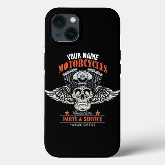 Personalisierter Motorradladen Case-Mate iPhone Hülle (Rückseite)