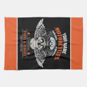 Personalisierter Motorradladen Geschirrtuch (Horizontal)