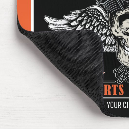 Personalisierter Motorradladen Mousepad (Ecke)