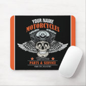 Personalisierter Motorradladen Mousepad (Mit Mouse)