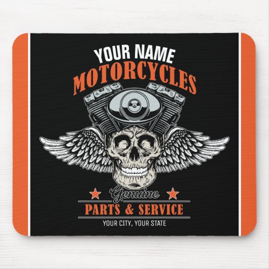 Personalisierter Motorradladen Mousepad (Vorne)