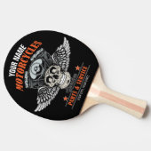Personalisierter Motorradladen Tischtennis Schläger (Seitenansicht)