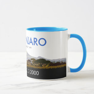 Personalisierter Mount Kilimanjaro-Aufstieg Gedenk Tasse