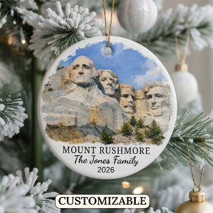 Personalisierter Mount-Rushmore-Schmuck, South Dak Keramik Ornament